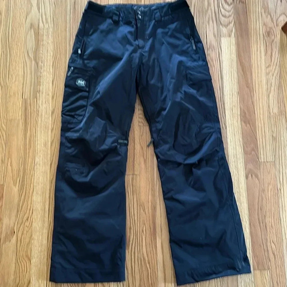 Helly Hansen sz L Alpine Insulated Ski Pants black excellent pre owned condition - Picture 1 of 7
